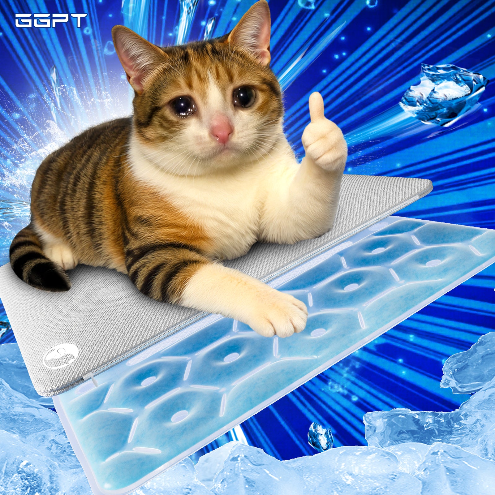 GGPT ペット用冷感マット｜28℃自然凍結 PCMひんやりマット 犬・猫